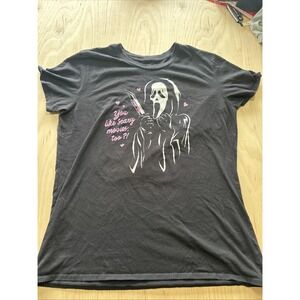 Icon Of Halloween Ghostface Scary Movies Tshirt Women's Size 2XL
